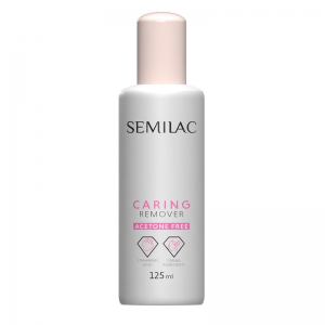 Semilac, pielęgnujący zmywacz bezacetonowy do paznokci, 125ml