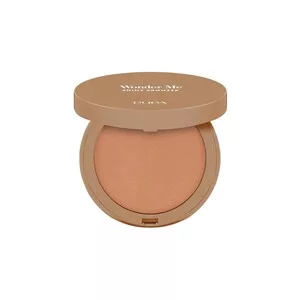 PUPA Wonder Me Shiny Bronzer, wypiekany bronzer rozświetlający, 002 Medium Warm, 6g