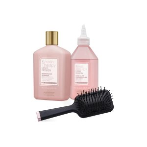 Alfaparf Milano Keratin Therapy Lisse Design, zestaw przedłużający efekt, Glass Hair Kit (szampon + woda lamelarna)