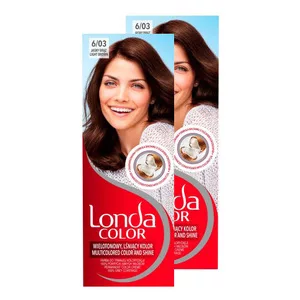 Londa Color, Farba do włosów jasny brąz 6/03, dwupak