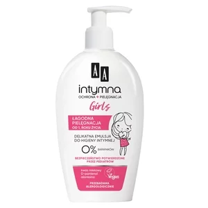AA Intymna Ochrona&Pielęgnacja kremowa emulsja do higieny intymnej dla dzieci, 0% 300ml