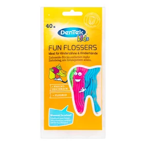 Dentek Kids Fun Floser, niciowykałaczki dla dzieci, 40szt.