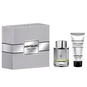 Mont Blanc Explorer Platinum zestaw prezentowy dla mężczyzn woda perfumowana 60ml + żel pod prysznic 100ml