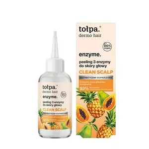 Tołpa Dermo Hair Enzyme, peeling 3 enzymy do skóry głowy clean scalp, 100ml