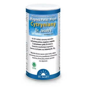 Dr Jacobs pH Balans Magnez Potas Wapń Cytryniany proszek zasadowy suplement diety 300g