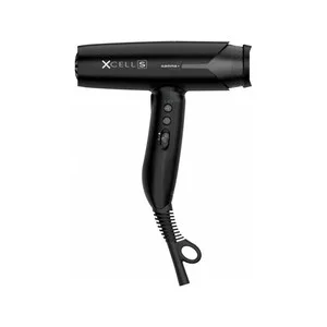 Gamma Piu, ultralekka suszarka do włosów XCELL S, 1600W, czarny