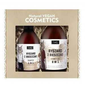 LaQ Ryszard z Bieszczad, zestaw do pielęgnacji ciała, żel 500ml, szampon 300ml