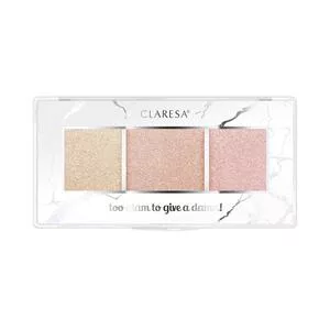 Claresa, Paleta rozświetlaczy TOO GLAM TO GIVE A DAMN 12 golden glow