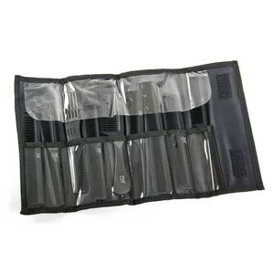 Fox Line Black, zestaw grzebieni w etui, 9 szt.