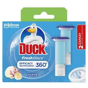 Duck Fresh Discs Marine - podwójny zapas do toalety o zapachu morskim, 12szt.