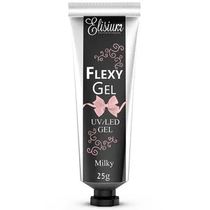 Elisium, żel do przedłużania paznokci Flexygel Milky, 25 g