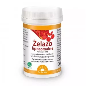 Dr Jacobs Żelazo liposomalne suplement diety 50g