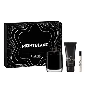 Mont Blanc Legend Men Gift Set woda perfumowana 100ml + żel pod prysznic 100ml + miniatura EDP 7.5ml