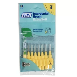 TePe Extra Soft szczoteczki do przestrzeni międzyzębowych 0.7mm Jasnożółte 8szt