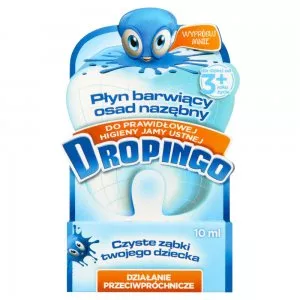 Dropingo Płyn do jamy ustnej barwiący osad nazębny, dla dzieci, 10ml