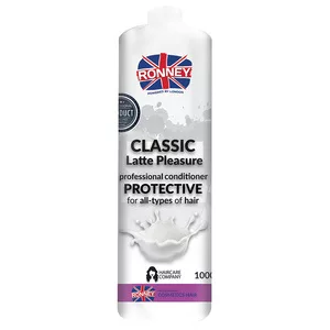 Ronney Professional Conditioner Classic Latte Pleasure Protective, Odżywka ochronna do każdego rodzaju włosów 1000ml