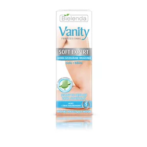 Bielenda Vanity Soft Expert Zestaw Do Depilacji Ultra Nawilżający Ciało, Bikini Krem, 100ml