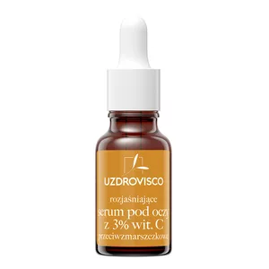 Uzdrovisco Świetlik rozjaśniające serum pod oczy z 3% wit.c przeciwzmarszczkowe 15ml