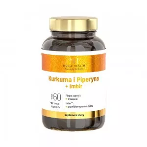Noble Health Kurkuma i Piperyna + Imbir suplement diety 60 kapsułek