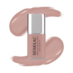 Semilac 3w1 One Step Glossy, lakier hybrydowy, S210 French Beige, 7ml