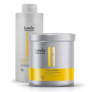 Londa Visible Repair, zestaw regenerujący do włosów XL, szampon + kuracja
