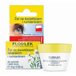 FlosLek Żel ze świetlikiem lekarskim i rumiankiem do powiek i pod oczy 10g