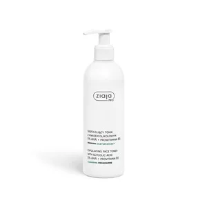 Ziaja Pro Program oczyszczający, eksfoliujący tonik z kwasem glikolowym 5% AHA + prowitamina B5, 270ml