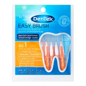 Dentek, szczoteczki międzyzębowe EasyBrush, rozm. 1, 6 szt.