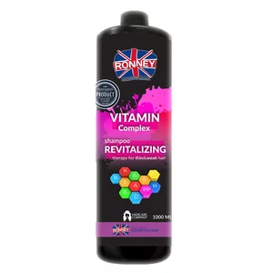Ronney Professional Shampoo Vitamin Complex Revitalizing Therapy, Szampon rewitalizujący do włosów cienkich i osłabionych 1000ml