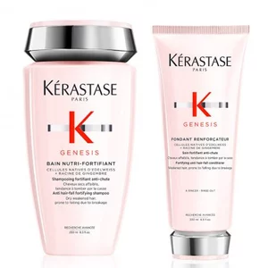 Kerastase Genesis, zestaw przeciw utracie gęstości włosów, kąpiel wzbogacona + odżywka