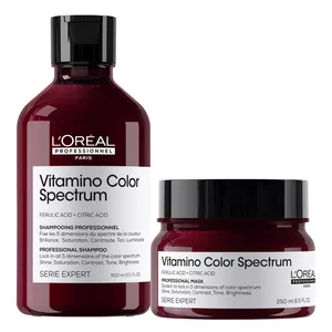 Loreal Vitamino Color Spectrum, zestaw podkreślający kolor włosów farbowanych, szampon + maska