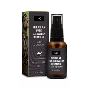 LaQ Habibi z Dubaju, olejek do pielęgnacji brody i skóry twarzy, czarny, 30ml