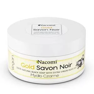 Nacomi, czarne mydło, Złote, 125g