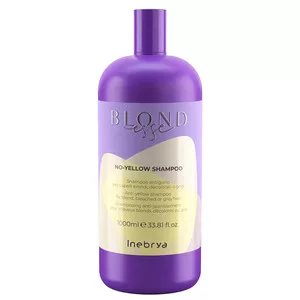 Inebrya Blondesse No Yellow, szampon do włosów siwych i rozjaśnianych, 1000ml