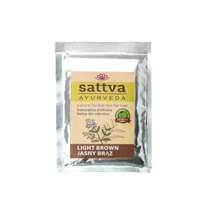 Sattva Natural Herbal Dye for Hair naturalna ziołowa farba do włosów Light Brown 10g