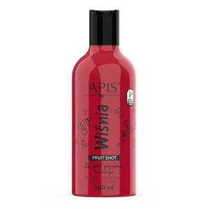 Apis Fruit Shot, żel pod prysznic, wiśniowy, 500ml