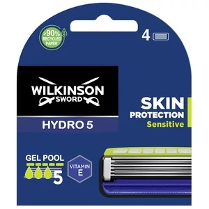 Wilkinson Hydro 5 Skin Protection Sensitive zapasowe ostrza do maszynki do golenia dla mężczyzn 4szt
