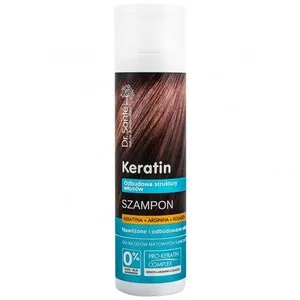 Dr. Sante Keratin Shampoo szampon odbudowujący struktury włosów matowych i łamliwych Keratyna Arginina i Kolagen 250ml