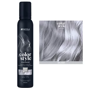 Indola Profession Color Style Mousse, pianka koloryzująca, srebrny, 200ml