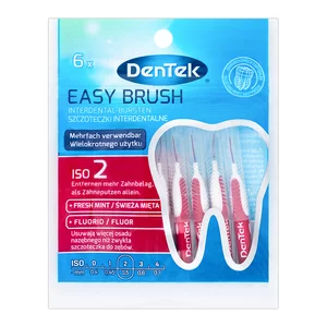 Dentek, szczoteczki międzyzębowe EasyBrush, rozm. 2, 6 szt.