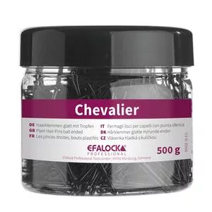 Efalock Chevalier, wsuwki do włosów, 5cm, 500g, czarny