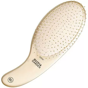 Olivia Garden Expert Care Curve, szczotka do rozczesywania włosów, Nylon Bristles Gold