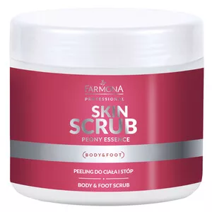 Farmona Professional Skin Scrub, Peeling do ciała i stóp, PEONY ESSENCE, 500g