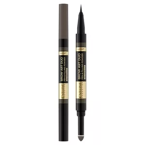 Eveline Brow Art Duo, pisak i puder do brwi 2w1, light