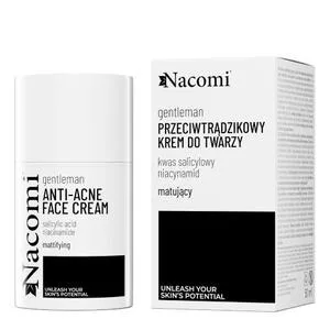 Nacomi GentleMan, krem po goleniu łagodzący odbudowujący mikrobiom skóry, 50ml