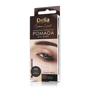 Delia Eyebrow Expert pomada do brwi 3.0 Ciemny Brąz 2.5g
