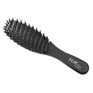Fox Care Nylon&Boar, profesjonalna mini szczotka do włosów, Black