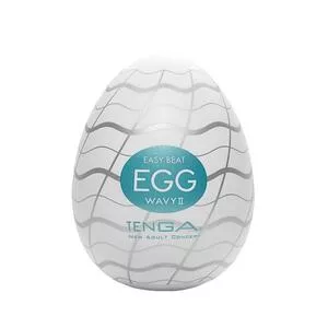 Tenga Easy Beat Egg Wavy II jednorazowy masturbator w kształcie jajka