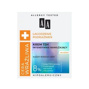 AA Cera Wrażliwa krem intensywnie nawilżający 72H na dzień 50ml