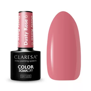 Claresa, Lakier hybrydowy, DUSTY ROSE 6, 5g